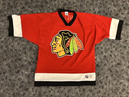 Vintage Chicago Blackhawks Chris Chelios #7 Gr L