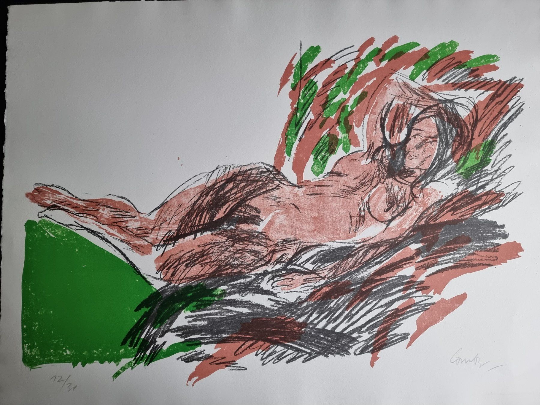 Arts picturaux & lithographies: MARGIT GRÄBER LITHOGRAPHIE SIGNIERT NUMMERIERT – D'occasion à Gersau par grafik-kunst