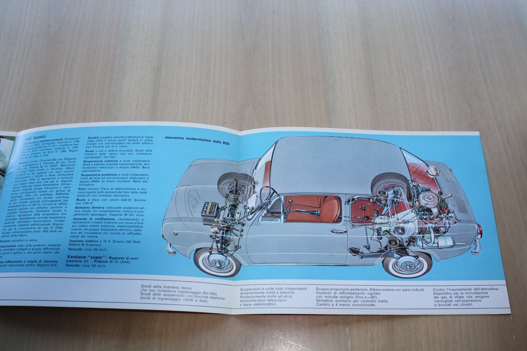 Fiat Dokumente: Fiat 850 Prospekt 1965 – Gebraucht aus Wikon von erwin400 7