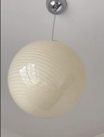 Lollipop Hängeleuchte, Glas Lampe, Crème,  30cm, Neu!
