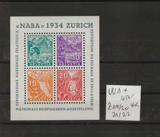timbre Naba 1934 W1 * ou Z19-20 21-22 ** SBK 450.--