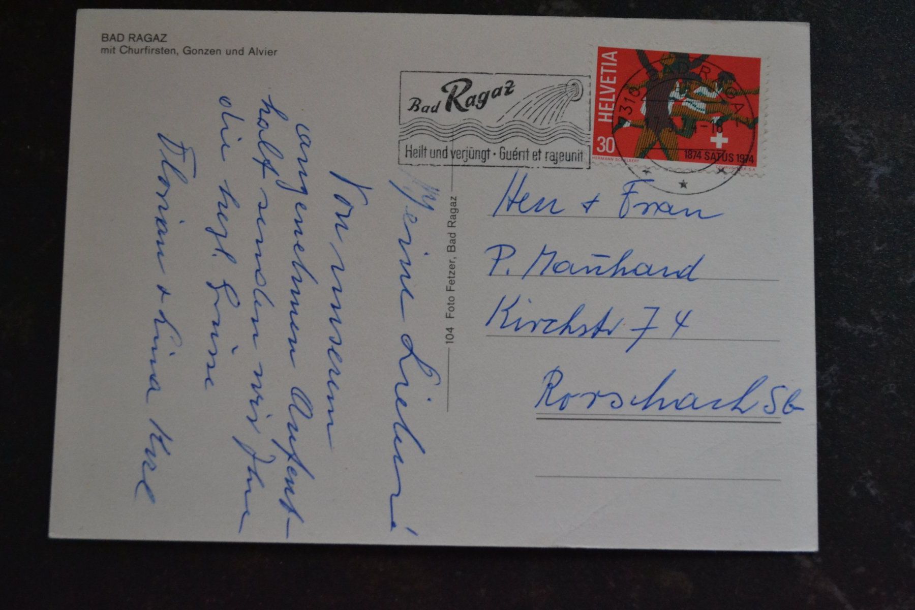 Cartoline postali: AK Bad Ragaz SG – Usato da Beinwil am See venduto da kajak55 1