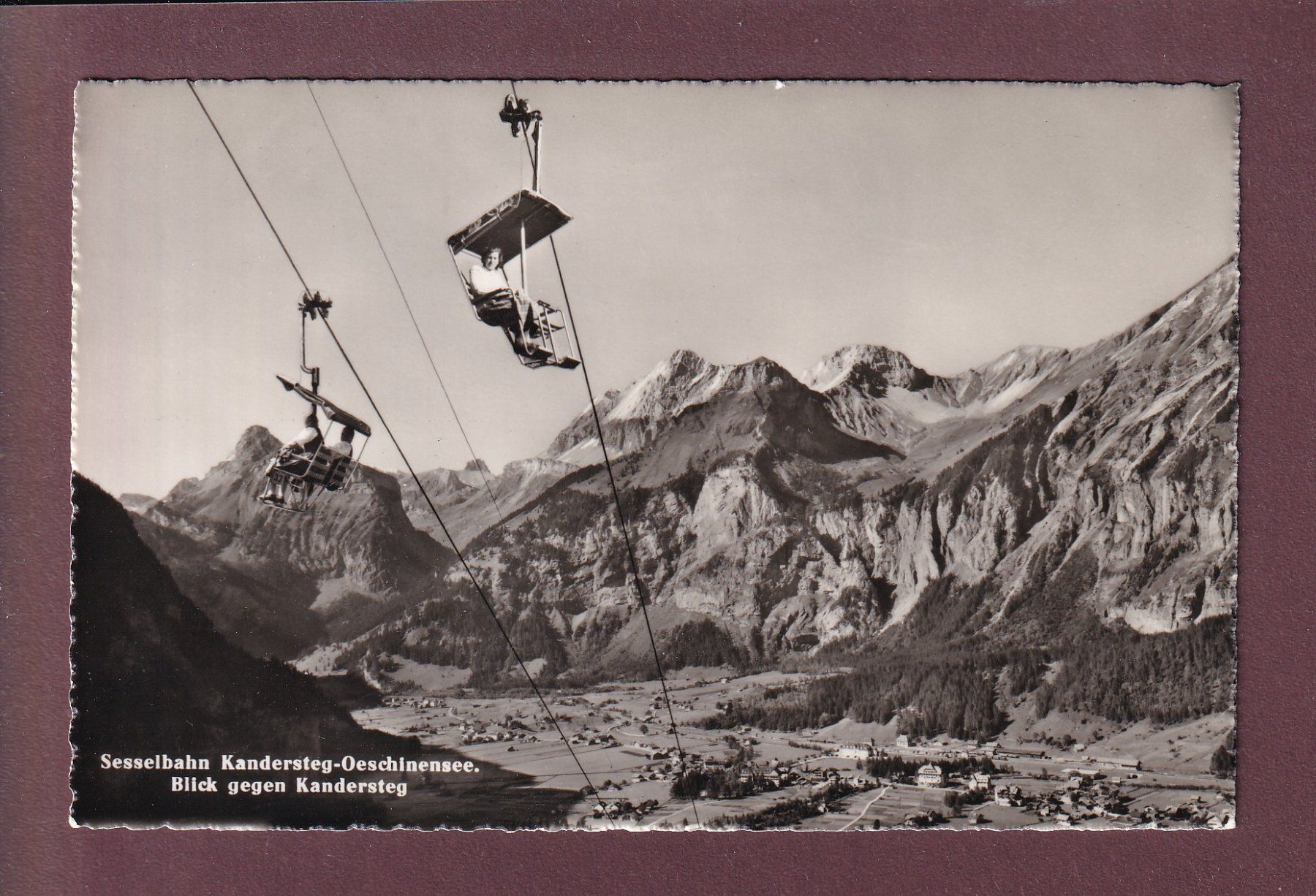 Cartoline postali: Sesselbahn KANDERSTEG-OESCHINEN – Usato da Pully venduto da nicecards