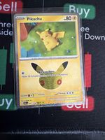 Pokemon Karte Pikachu 027/128 Basis guter Zustand