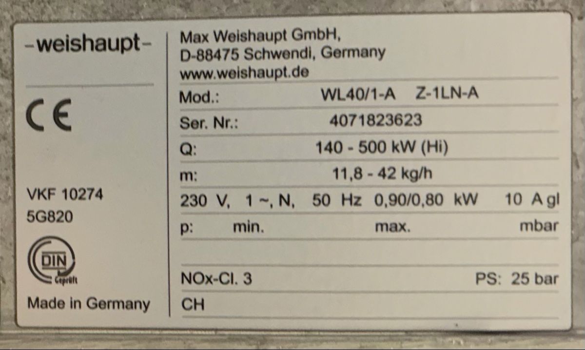 Radiatori: Weishaupt Ölbrenner – Usato da Bülach venduto da Frv0 2