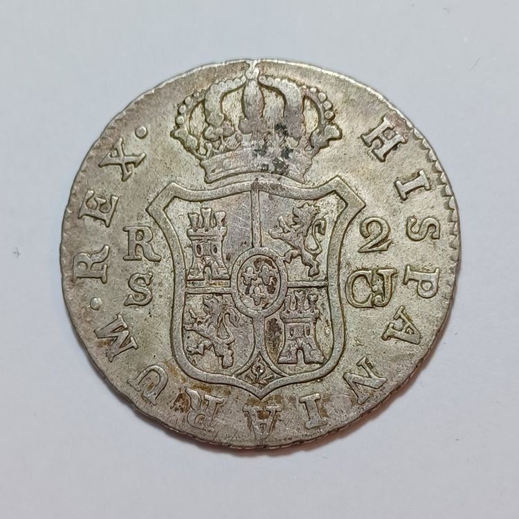 Tutti le monete: 2 Reales 1820 Spanien – Usato da Pfäffikon ZH venduto da Welt_Muenzen 1