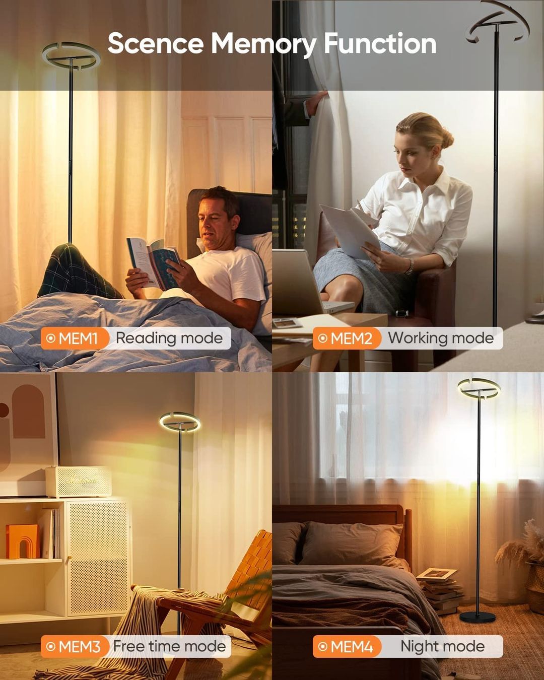 Lampade: Stehlampe mit Magnetischer Fernbedienung und Touch Schalter – Nuovo e nell'imballaggio originale da Hundwil venduto da Stallone6 5