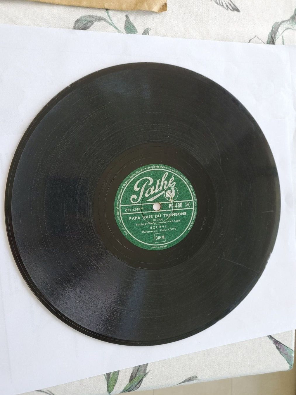 Dischi in vinile: Schellackplatte 1940  Pathé Bourvil  dirigent Marius Coste – Usato da Unterägeri venduto da 0alfa0