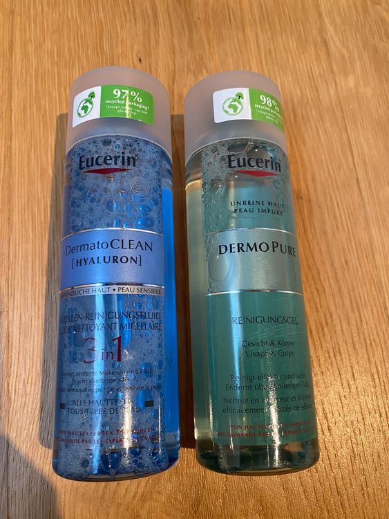 Eucerin DermaClean Hyaluron DermoPure Reinigungsfluid & Gel (Neu und ...