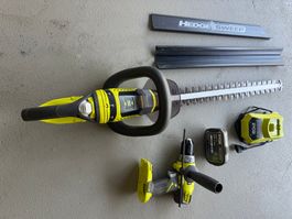 Ryobi RHT1851R25F ONE+ Heckenschere (mit Akku&gratis Bohrer)