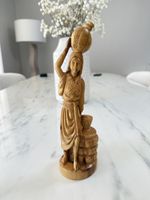Statue Bois d'Olivier Vintage / Olivenholz Figur antik Krug