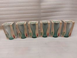 6 McDonald’s vintage series Coca-Cola glasses, boxed
