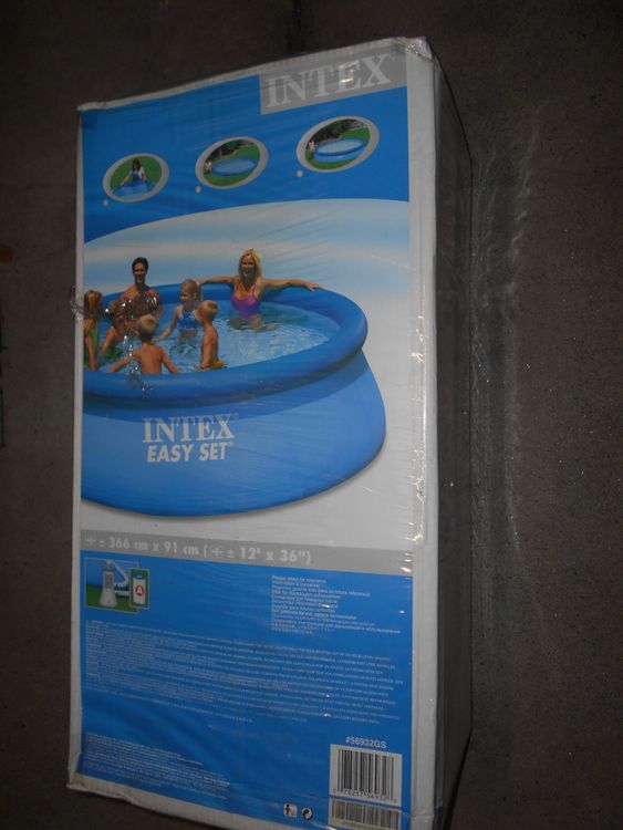 Intex Schwimmbad: INTEX Pool Schwimmbecken  366x91cm inkl. Filterpumpe neu OVP – Neu und originalverpackt aus St. Gallen von Chelly2004