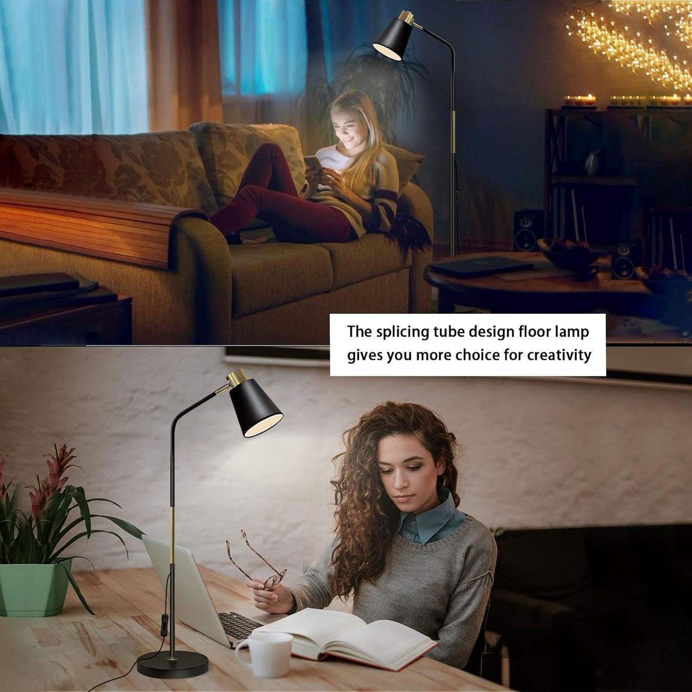 Lampen: Stehlampe LED klassisch, Stehleuchte höhenverstellbar, E27 – Neu und originalverpackt aus Zürich von MueDes 4
