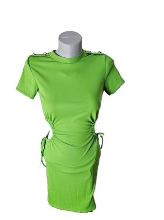 Sexy Cocktail Kleid Gr. XS mit Cut Outs NEU grün