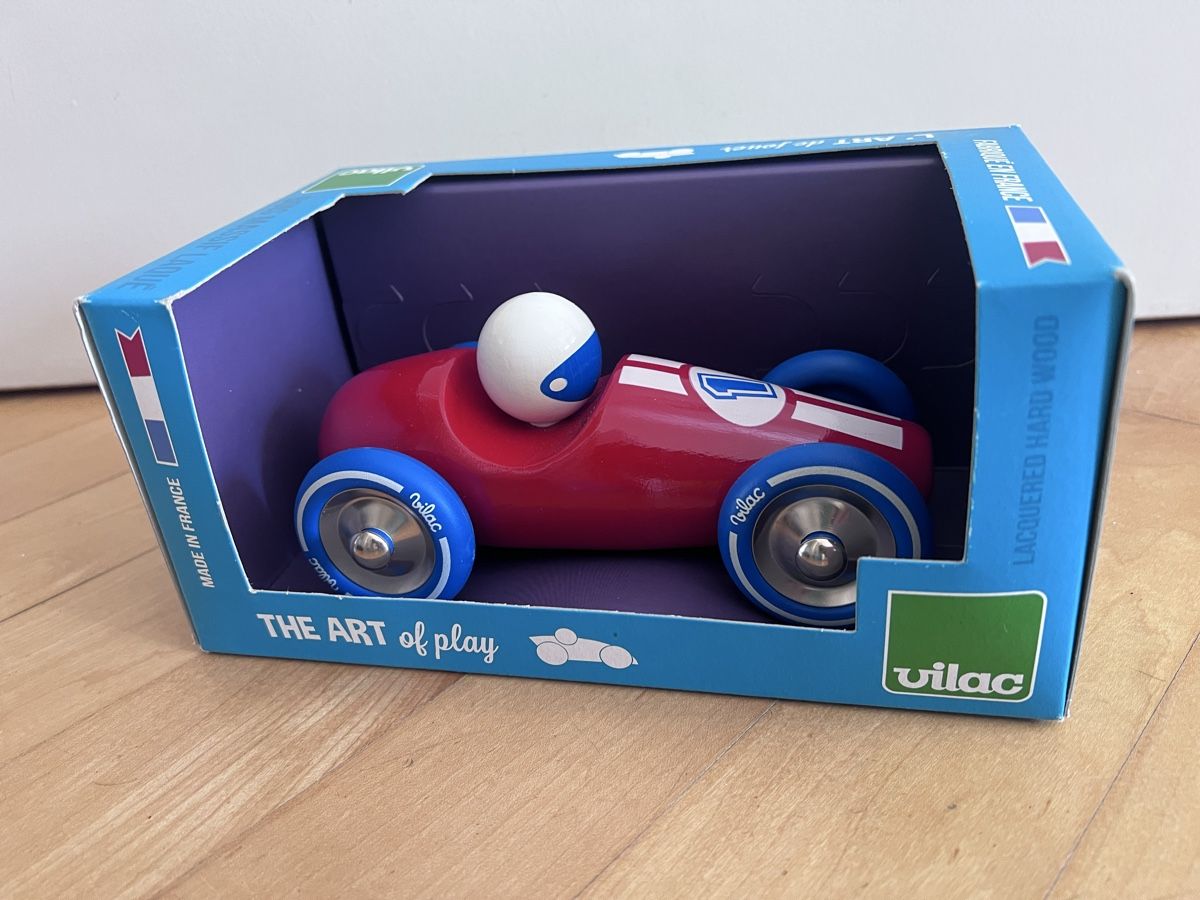 Vilac Giocattoli: Vilac Holzwagen – Nuovo e nell'imballaggio originale da Zürich venduto da evebleu