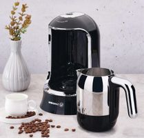 Korkmaz Kaffeemaschine schwarz/chrom neu