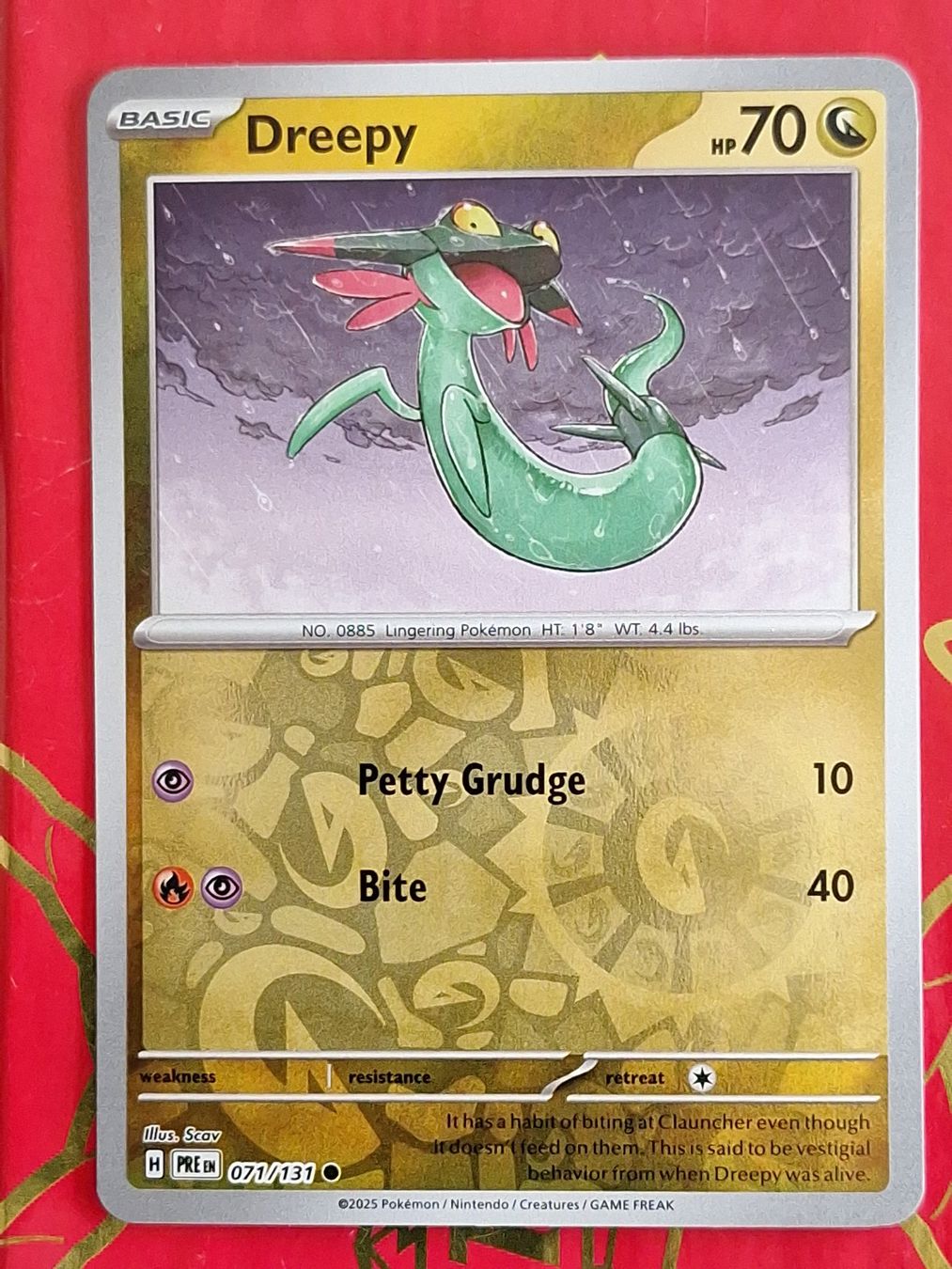 Pokémon Carte collezionabili: Dreepy - Reverse Holo - Pokemon Prismatic Evolution – Usato da Altstätten SG venduto da GGsGameshop