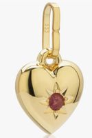 kleines Herz roter Rubin echtgold 9,3mm am