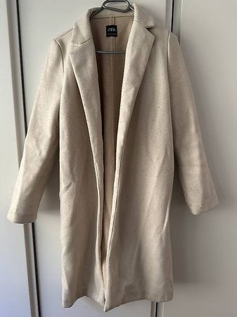 Zara Mantel beige/offwhite Gr. M
