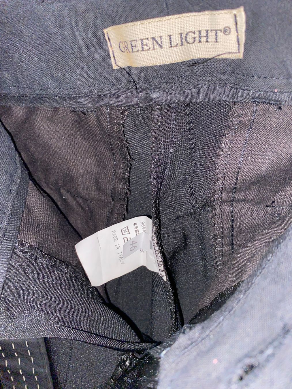 Hosen: Pantalon noir élégant avec ceinture intégrée – Neu (gemäss Beschreibung) aus Genève von TheMattiBoutique 2