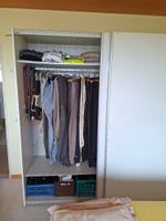 Schwebetürenschrank weiss, guter Zustand