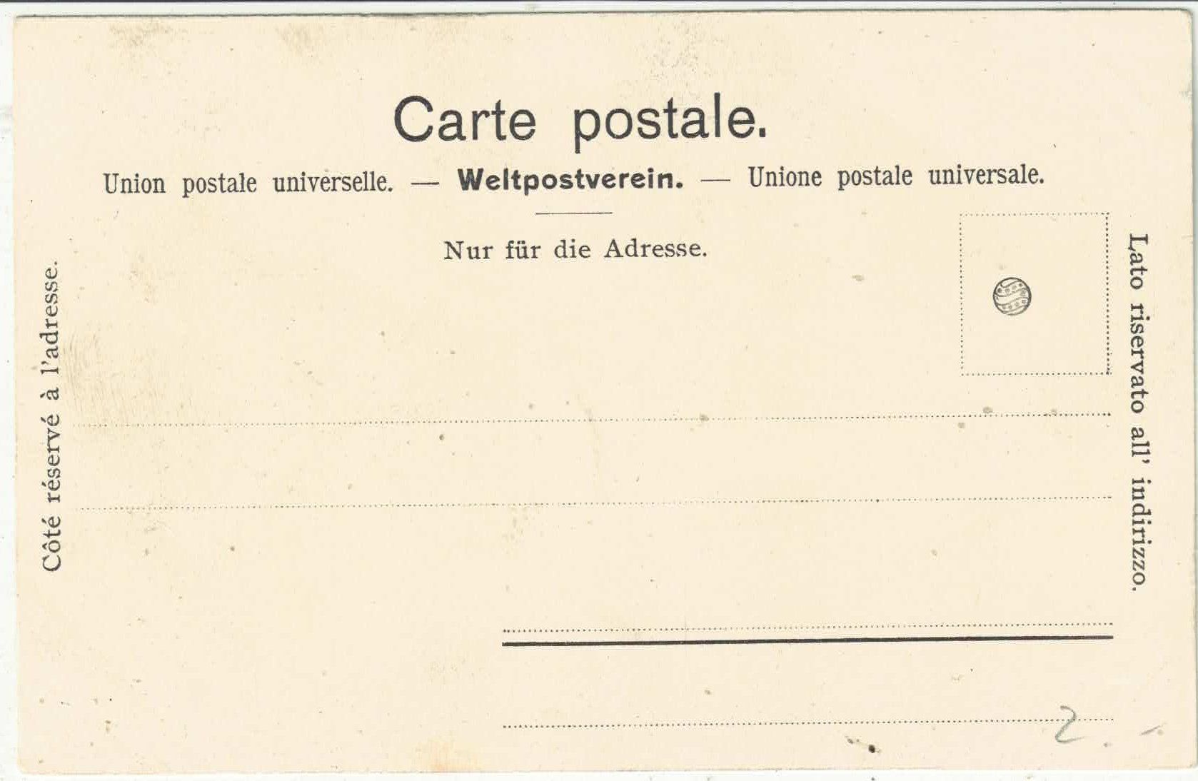 Ansichtskarten: Delemont - Vue generale - Litho – Gebraucht aus Ettingen von Kartenplanet 1