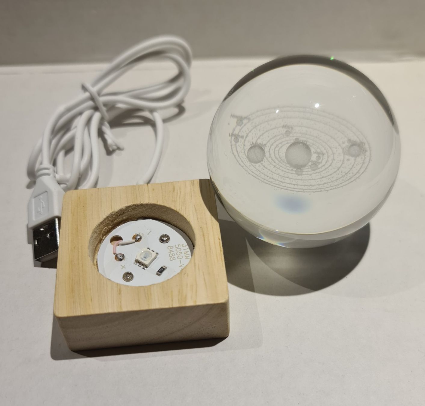 Lampen: 3D Solar System Gravierte Kristallkugel 60mm – Neu (gemäss Beschreibung) aus Uerkheim von Kaufoption 6