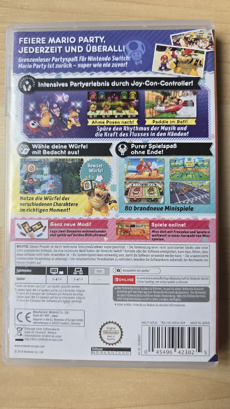 Nintendo Spiele: Nintendo Switch "Super Mario Party" – Gebraucht aus Remetschwil von Mausimami07 1