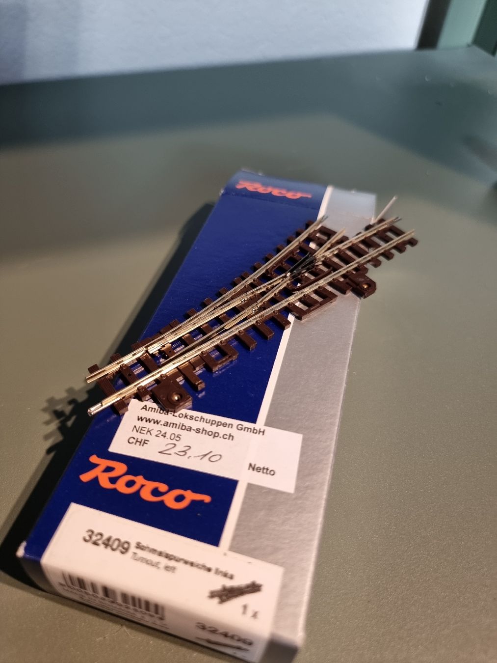 Roco Modellini di ferrovie: Weiche links, H0e Roco – Nuovo e nell'imballaggio originale da Ballwil venduto da 11866