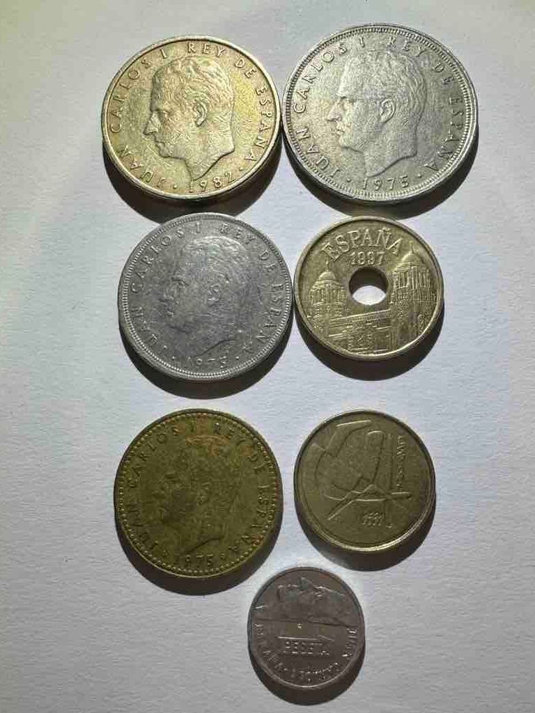 Alle Münzen: Lot de 7 pièces Espagne, occasion – Gebraucht aus St-Maurice von Gigione01