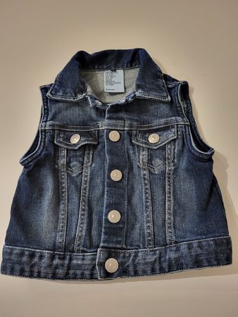 Mädchen Jeans Gilet Gr. 110