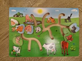 Innakids Holzspielzeug Bauernhof Geschicklichkeitsspiel