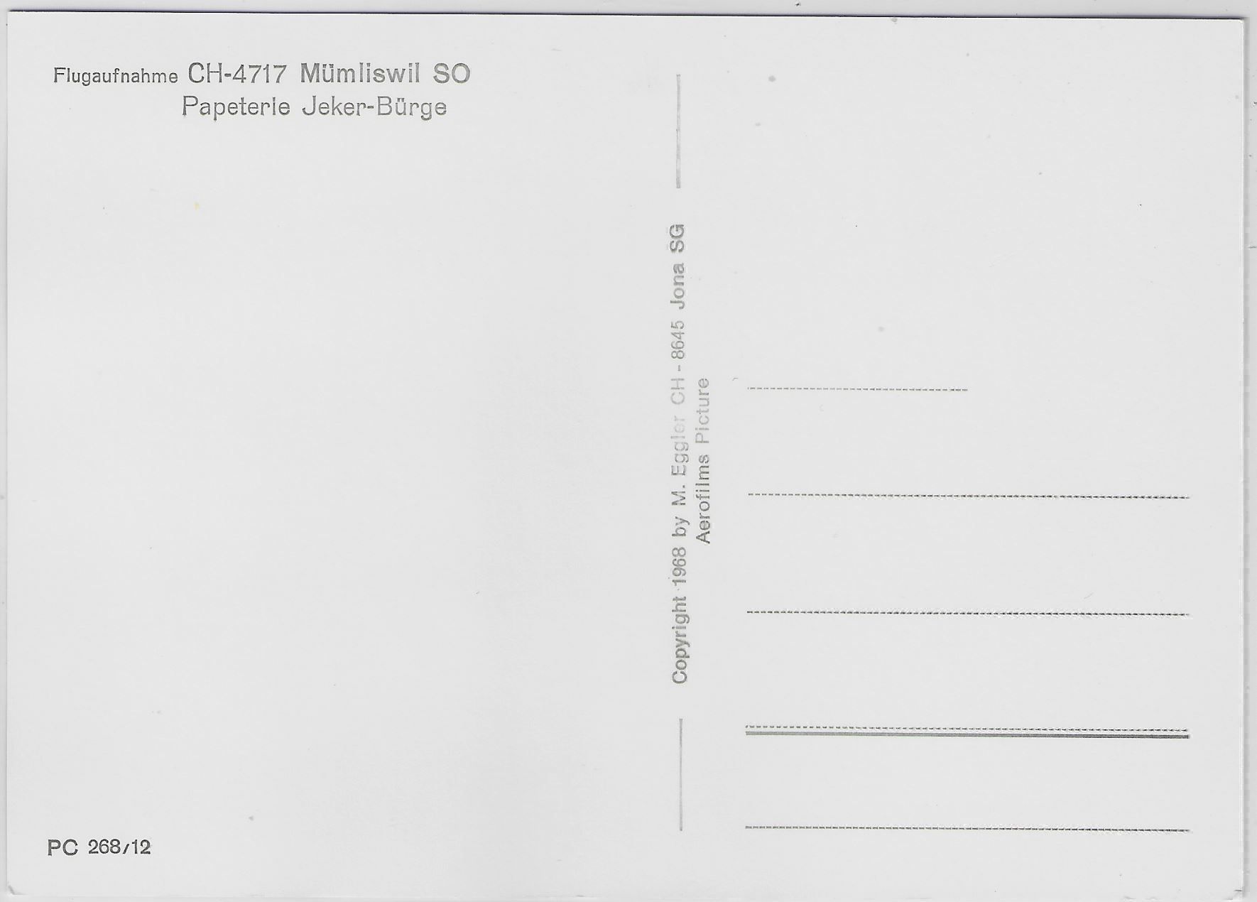 Cartoline postali: Flugaufnahme Mümliswil SO – Antico da Ettingen venduto da Kartenplanet 1