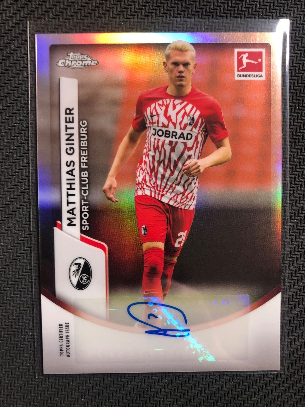 Topps Carte collezionabili: Topps Chrome Matthias Ginter Freiburg Autogramm – Usato da Wangenried venduto da Garagara