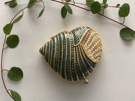 Estée Lauder /  Puderdose Muschel / Strass