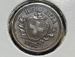 Schweiz 1 Rappen 1932 vzgl Schild mit Freiheitshut
