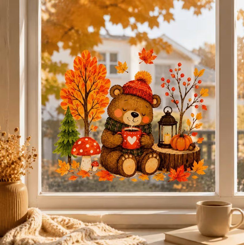 Aufkleber: Herbst-Dekorations-Fensteraufkleber – Neu und originalverpackt aus Frauenfeld von Metaria369