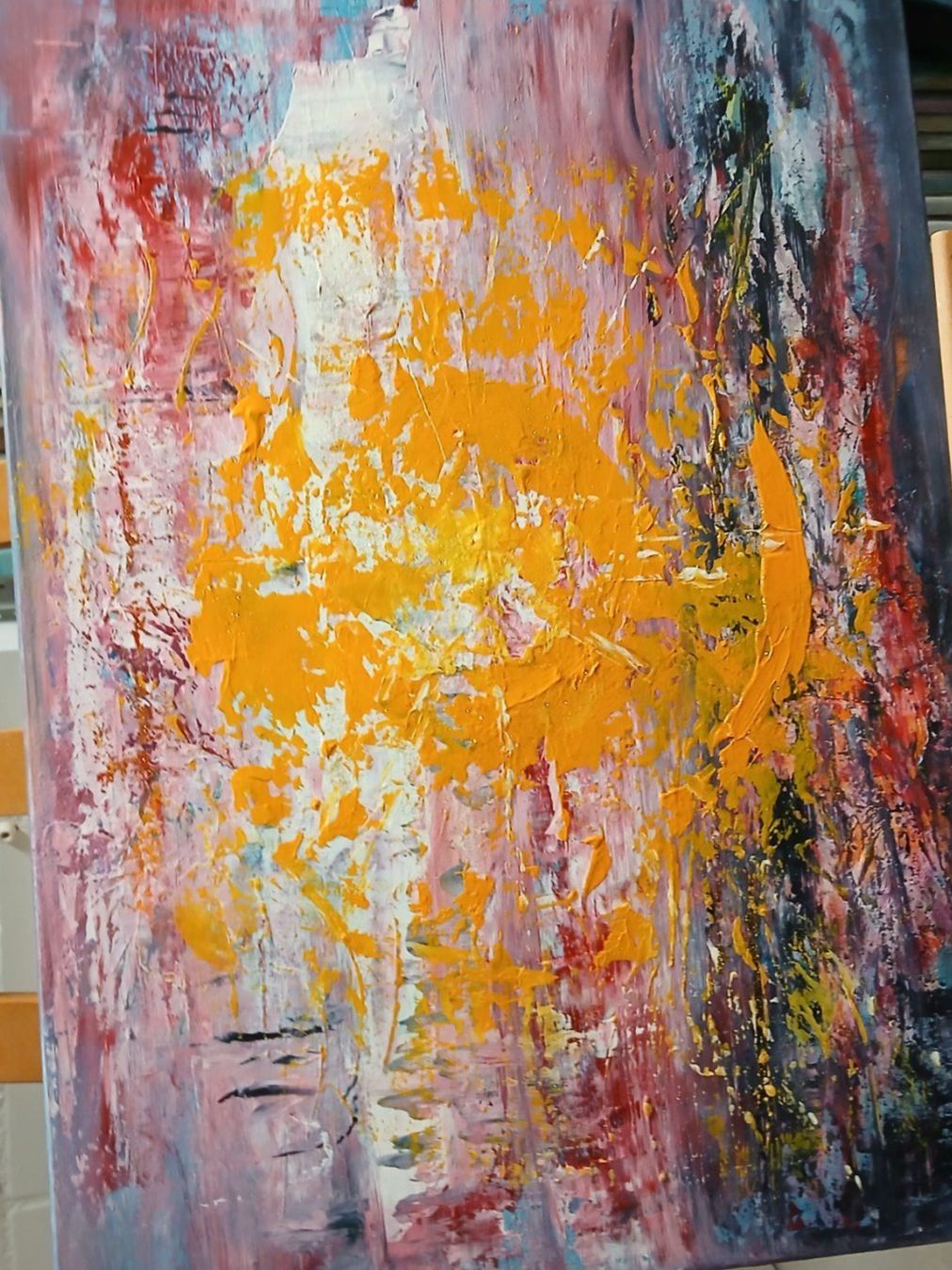 Dipinti: Originalgemälde mit Glitzer auf Leinwand 50x70 cm – Nuovo e nell'imballaggio originale da Beinwil am See venduto da Superchance 6