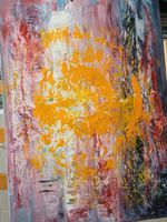 Originalgemälde mit Glitzer auf Leinwand 50x70 cm