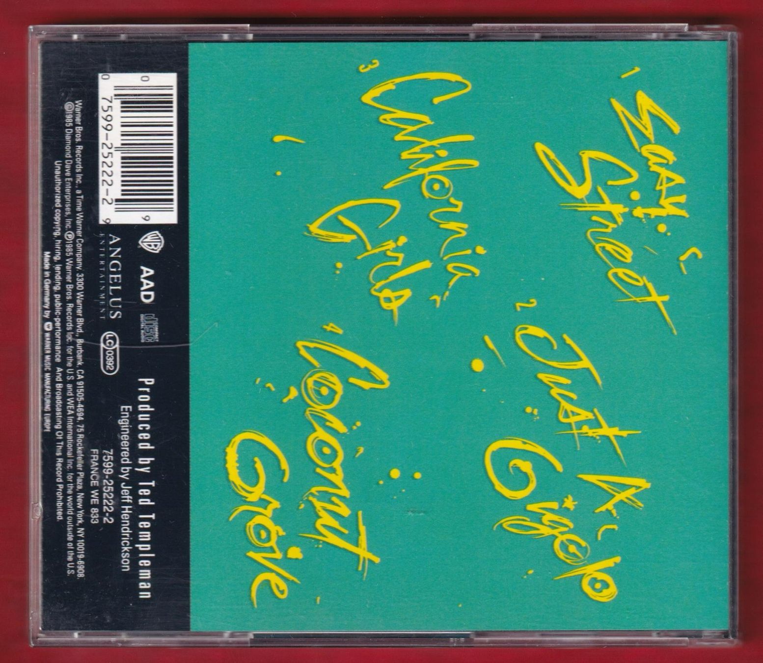 CDs: David Lee Roth - Crazy From The Heat (CD) – Gebraucht aus Zürich von Pfluftl2000 1