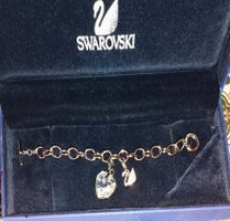 Armkette Swarovski mit Herz Anhänger 18,5 cm