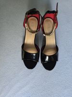 Schwarze Sommer-Sandalen, Gr. 38, neuwertig, elegant! (47)