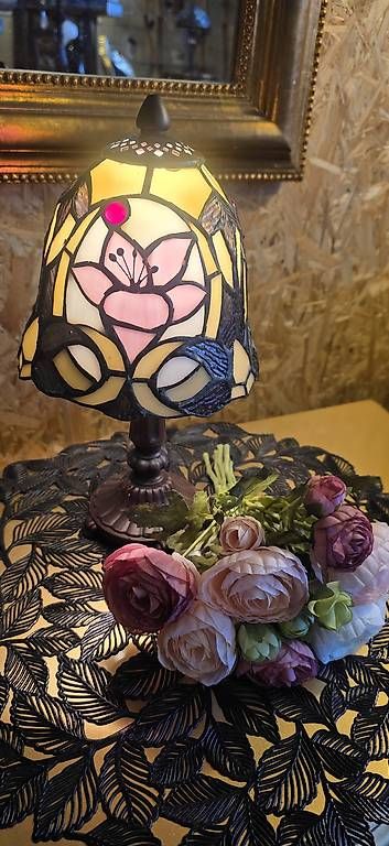 Lampade: Tiffany Tischlampe,  rosa Tulpe – Nuovo e nell'imballaggio originale da Kaufdorf venduto da Nati-Nati 6