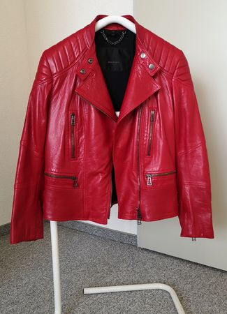 Damenlederjacke rot Belstaff