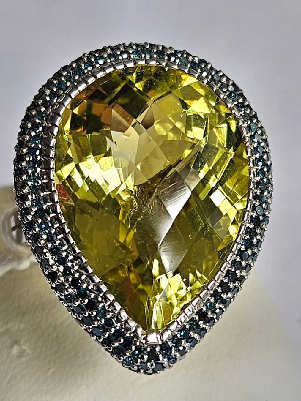 Anelli: Edelstein Fingering mit blauen Diamanten – Nuovo (secondo la descrizione) da Zürich venduto da adriben 5