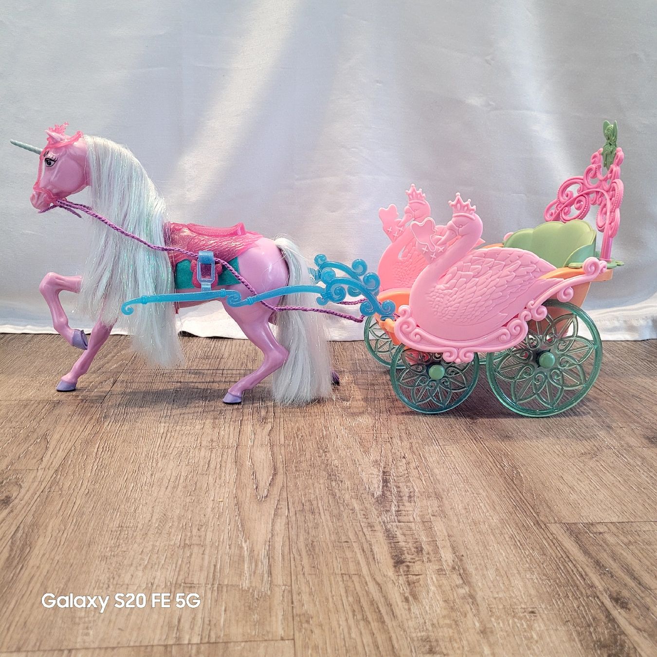 Giocattoli: Barbie Pferd Schwanensee Einhorn und Kutsche – Usato da Niederbuchsiten venduto da klengyel 1