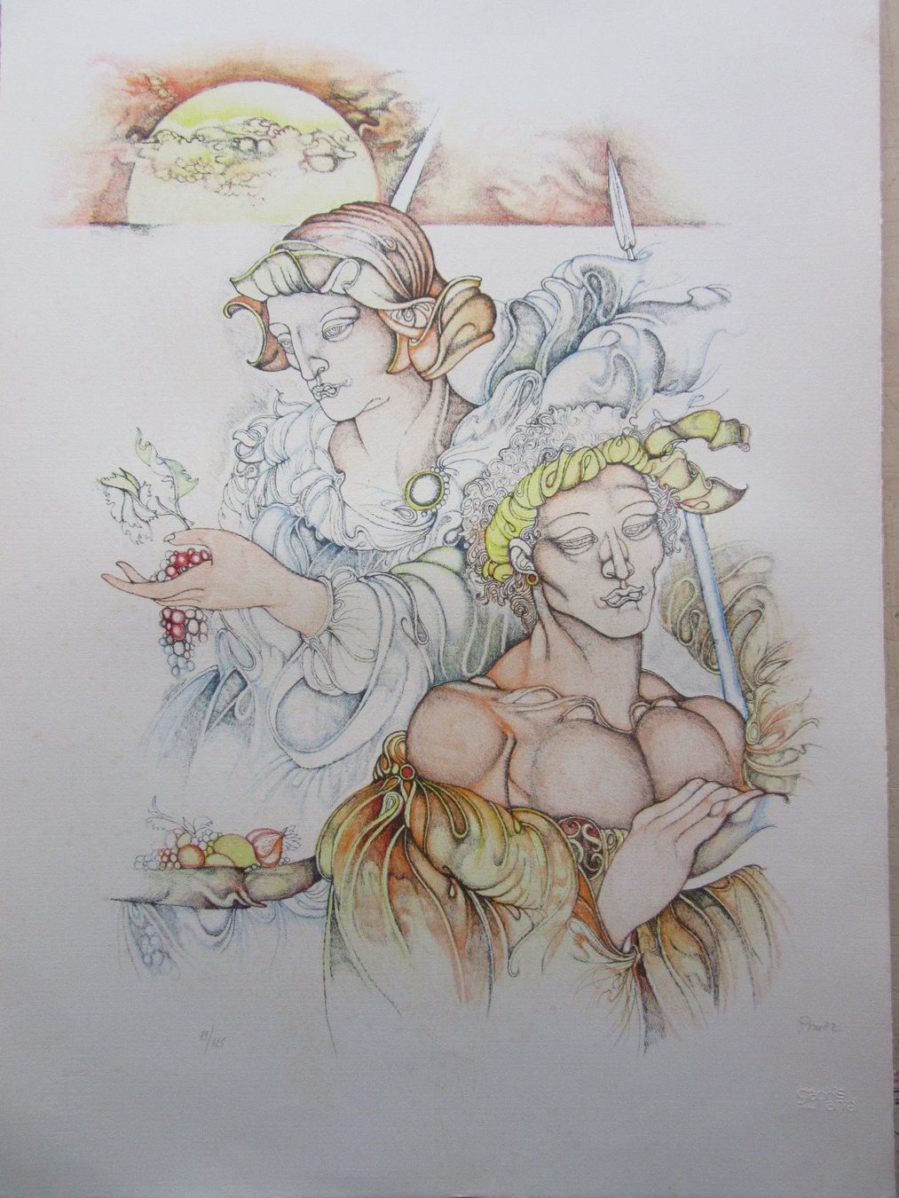Grafica & Litografie: Giuliano Pini  1935 - 2017 LITHOGRAPHIE – Usato da Gersau venduto da grafik-kunst