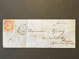 1859 Strubel Brief 15 Rappen  nach Winterthur
