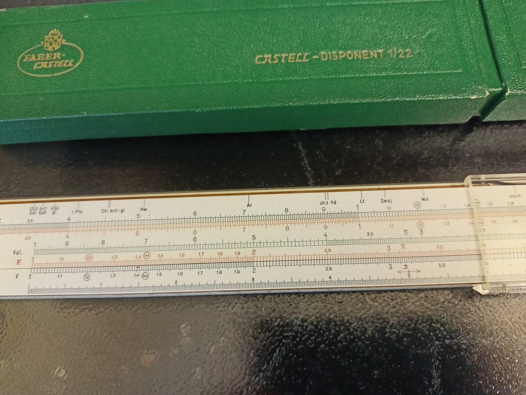 Faber-Castell Calcolatrici tascabili: Rechenschieber Faber Castell 1/22 – Usato da Schaffhausen venduto da Second77 1
